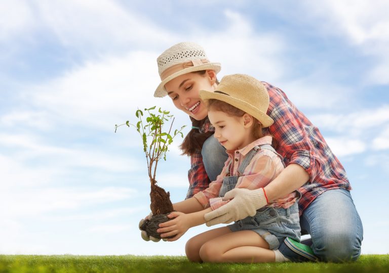 First Garden - mother and daughter